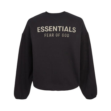 FEAR OF GOD Essentielle Herren Fleece Sweatshirt JET BLACK 192SP256540F 144643062