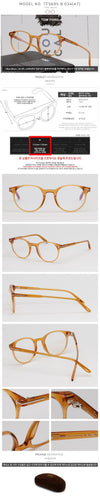 Tom Ford Blue Light Blocking Glasses Frame TF5695B 034 Brown Transparent Horn Frame 65805887 [P]