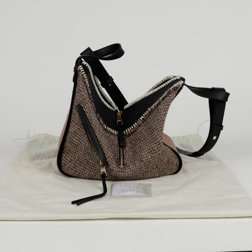 Loewe 309.62.S35 Tweed Hammock Tote Shoulder Bag 139810629