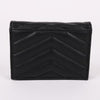 Saint Laurent YSL Gold-Plated Black Wallet 530841 144719193 [P]
