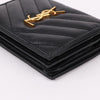 Saint Laurent YSL Gold-Plated Black Wallet 530841 144719193 [P]