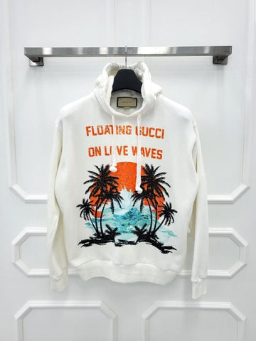 Gucci Crystal Logo Graphic Embroidered Hoodie XXS 615061 144719722