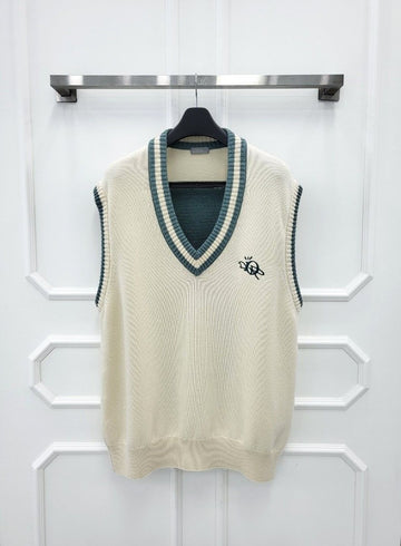 DIOR x CACTUS JACK Oversized Cashmere Vest XL 283M646AT121 144719741