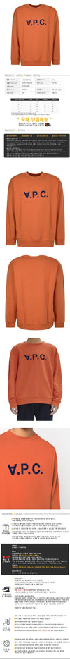 APC Elliot Logo Sweatshirt Brick Red 162102741 [P]