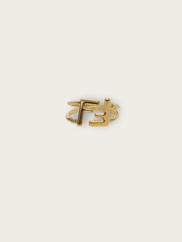 Fendi Gold FF Logo Forever Baguette Doubling 144722839