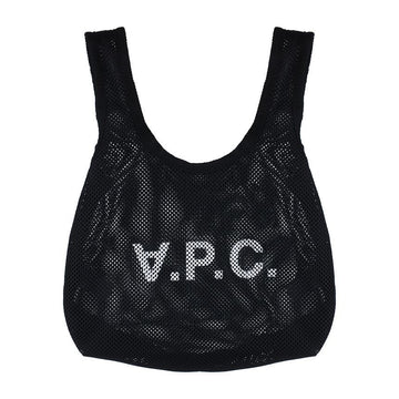 APC リバウンド メッシュ ミニ トートバッグ LZZ ブラック H61971 144730358