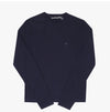 Acne Studios Face Logo Patch Unisex Long Sleeve Tee NAVY BLUE (885) CL0311 144730471 [P]