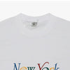 SPORTY & RICH Unisex T-Shirt mit Kurzarm in Weiß/Rubin/Alpin/Paris Blau NY 94 144730763 [P]