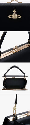 Vivienne Westwood Saffiano Frame Pulse Tote Bag XL 144731587 [P]