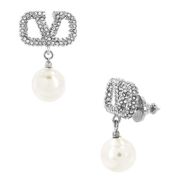Valentino GaraVani V Logo Pearl Drop Earrings 5W2J0E36 QVS K0W 144731862