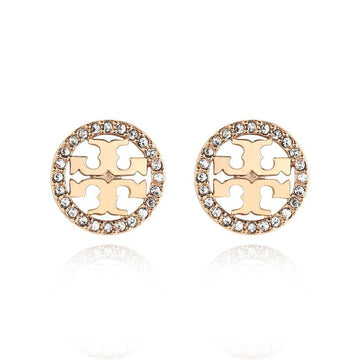 TORY BURCH Miller Circle Kristall Logo Ohrringe 53422 783 144765433
