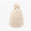 Kangol K4460SM Beige Cable Knit Pom Pom Beanie 144767895 [P]