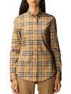 BURBERRY Vintage-Check Stretch Baumwollhemd mit Button-Down-Kragen 8022284 133027436 [P]