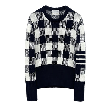 THOM BROWNE Gingham Check Strickjacke MKA518 415 144788018