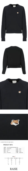 MAISON KITSUNE Damen Fox Logo Sweatshirt Schwarz AW00303KM0001 P199 49391889 [P]
