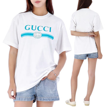 Gucci Logo Print Short Sleeve T-Shirt 837959 XJHGY 9081 144822363