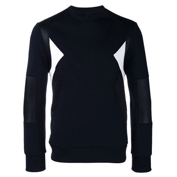 NEIL BARRETT Multi-Pannel Neopren Sweatshirt Navy BJS164C B522C 1451 158678039 [P]