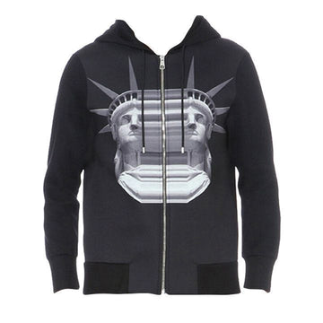 NEIL BARRETT Dekalkomantie Statue Kapuzenjacke PBJS10A C3559 1357 158678030 [P]