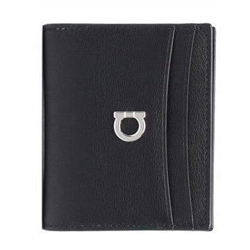 Salvatore Ferragamo Silver Gancini Bifold Cardholder 160235535 [P]