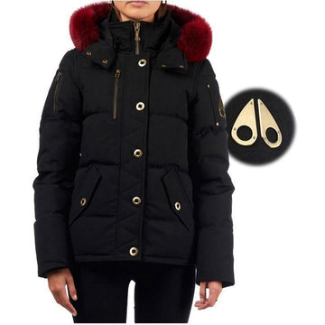 MOOSE KNUCKLES Harpers roter Pelz-Padding MK8623L3Q 288 158678026 [P]