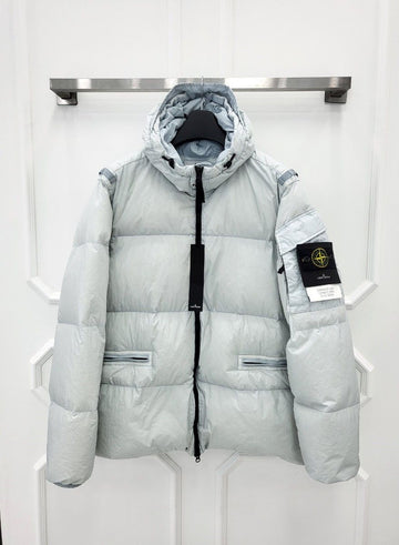 Stone Island Crinkle Nylon Down Jacket XL 771540223 144835613