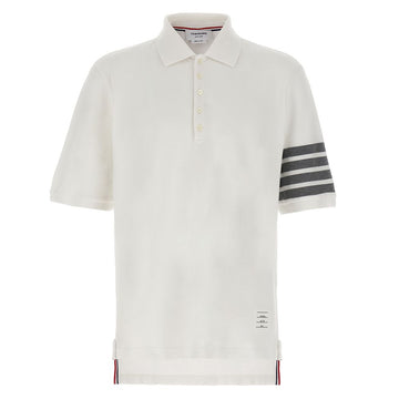 THOM BROWNE Pikee Poloshirt mit diagonalen Streifen MJP136G 07976 100 144838290