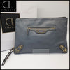 BALENCIAGA モーター クラッチバッグ (グレー) 144893877 [P]