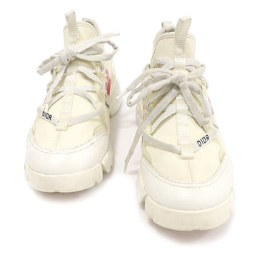 DIOR Weiße Leder Technisches Gewebe D-CONNECT Sneakers für Damen 35.5 CO71287CD 145012843