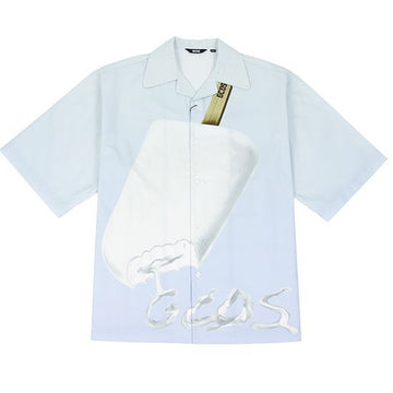 GCDS ブルージェラートボーリングシャツ A1CM2400TC8 70 145020944