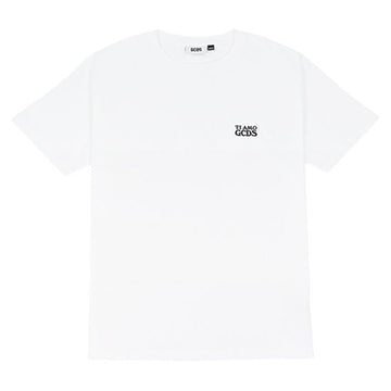 GCDS Logo Embroidered White T-Shirt A1CM2317JA3 10 145020951
