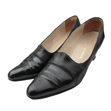 EMPORIO ARMANI エンポリオ・アルマーニ ブラック キャップト ローファー 37.5 145021310