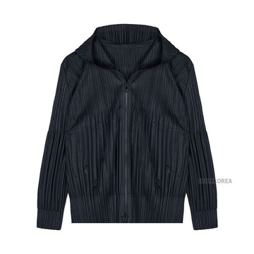 PLEATS PLEASE ISSEY MIYAKE フリルフードジャケット 145023506