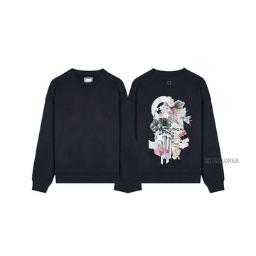 WOOYOUNGMI W253TS25 723B FW25 Herren City Grafik Sweatshirt 145023566