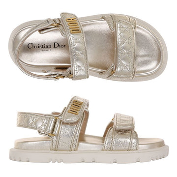 DIOR アクト カナージュ キルティング レザー サンダル 138935659