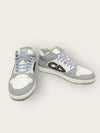DIOR グレー オブリーク B57 ミッドトップ スニーカー 145119289 [P]