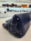 CHANEL Royal Blue Wild Stitch CC Chain Cavans Shoulder Bag 60531 145122288 [P]