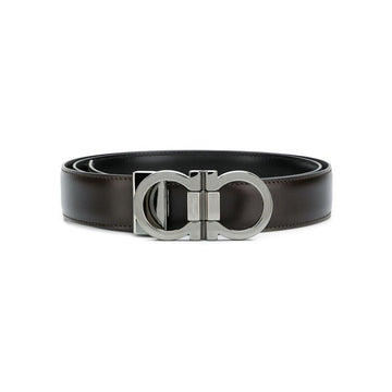Salvatore Ferragamo 23SS Double Gancini Reversible Matte Belt 67-8648 0444078 48938653
