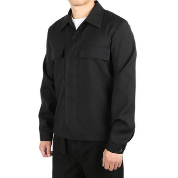 JIL SANDER ポインテッド ウール ギャバジン シャツ MT202500 001 145222258