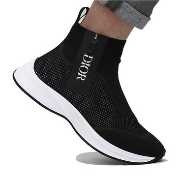 DIOR 3SH124 YUG 960 Strickstoff High-Top Sneaker 145223185
