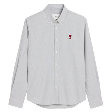 AMI ユニセックス ボタンダウン シャツ USH063 CO0087 4503 145239631