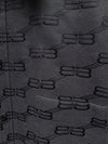 BALENCIAGA Dunkelgrau Schwarz BB-Logo Monogram Gepolsterte Steppjacke 145240321 [P]