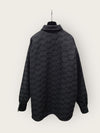 BALENCIAGA Dunkelgrau Schwarz BB-Logo Monogram Gepolsterte Steppjacke 145240321 [P]