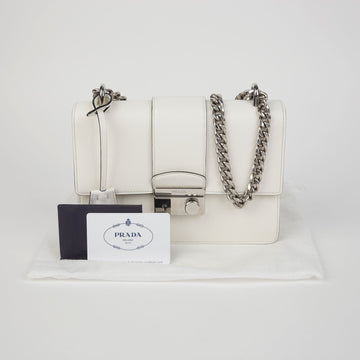 PRADA 1BD034 パドロック チェーン ショルダー クロスバッグ 144759937