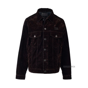 MIU MIU Damen Plüsch Chambray Jacke 145244759