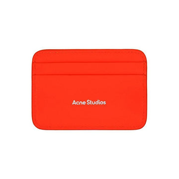 Acne Studios Logo Card Holder NEON RED (BQ7) 144730443 [P]