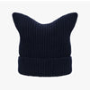 Acne Studios C40392 NAVY MELANGE Face Logo Patch Square Beanie 144730520 [P]