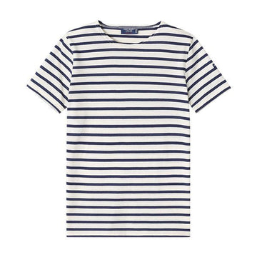 Saint James 2068 ECRU MARINE Kids Short Sleeve T-Shirt 51590088