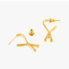 AMI Dquot Dheh Heart Logo Earrings 145431461 [P]