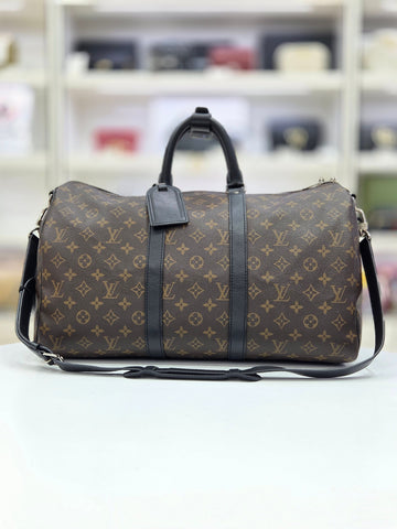 LOUIS VUITTON Monogram Makassar Keepall Bandoulière 45 Reisetasche M56711 145448657