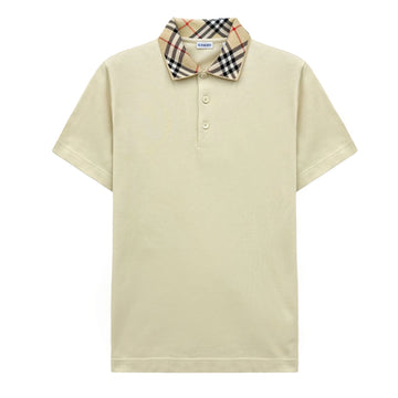 BURBERRY 25SS Karo-Kragen kurzärmliges T-Shirt 8103864 145449089